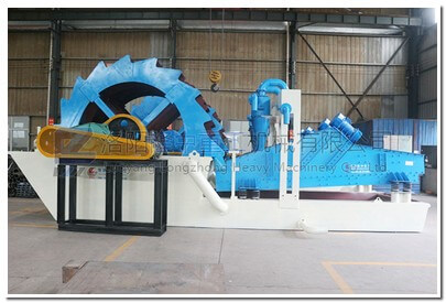 湖北孝感細沙回收機現(xiàn)場